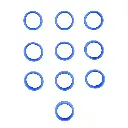 Motorola 32012144004 Blue Antenna ID Band Kit: 32012144004